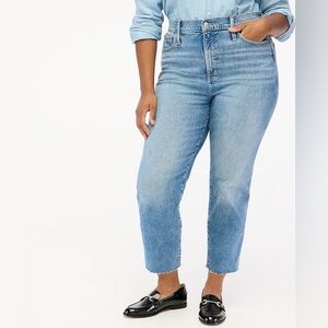 J. Crew Women’s Essential Straight Jean Light Blue Wash Everyday Jeans Size 32